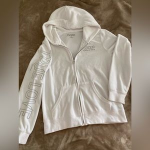 Frozen velour zip hoodie L
